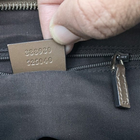 Gucci Women Hand Bag Brown GG Web Signature Canvas Shoulder Bag Italy Read Desc - Picture 9 of 12